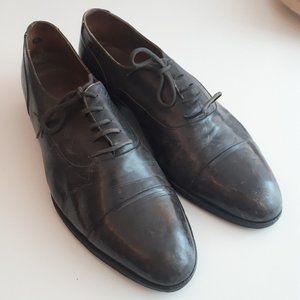 Bally Leather Dress Shoe Dark Grey 8.5 - 9